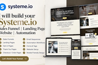 german systeme io sales funnel landing page systeme io website automation