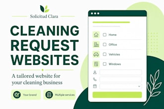 build a spanish request website for your cleaning or car wash business