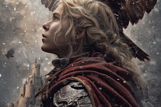 design unique fantasy book cover, kindle ebook cover art