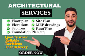 draw USA permit plans and UK planning permission drawings as your architect