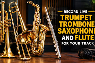 record live trumpet trombone saxophone and flute for your track