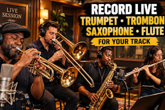 record live trumpet trombone saxophone and flute for your track