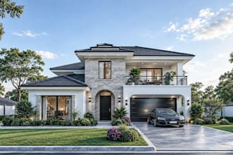 do 3d architectural design exterior rendering of house,villa