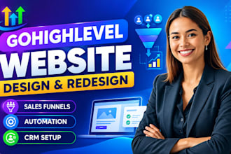 gohighlevel website design, ghl landing page sales funnel ghl automation
