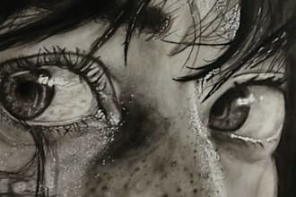 draw a realistic pencil portrait from your photo