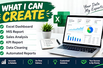 create advanced excel dashboards and mis reports