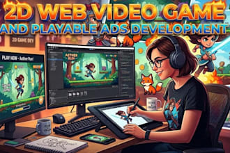 develop engaging 2d web games and interactive playable ads