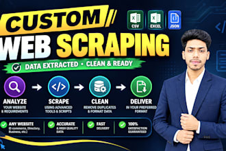build a custom python web scraper for any website