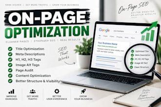 audit your website and provide on page optimization recommendations