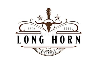 design creative strange range saloon logo