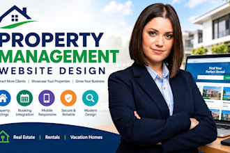 create a professional real estate property management website rental portal ten