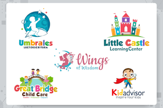 do mother care childcare daycare care logo