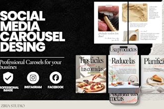 design professional social media carousels for instagram and facebook