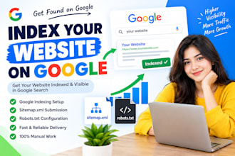 index website URL and fix sitemap robots txt file fix indexing site