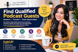find qualified podcast guests manage targeted guest outreach and bookings