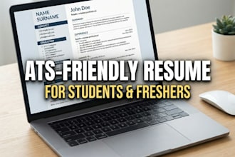 write an ats friendly resume for students and freshers