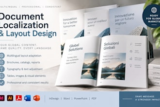 localize your brochures, catalogs and marketing materials