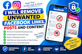 remove unwanted facebook links, posts and content
