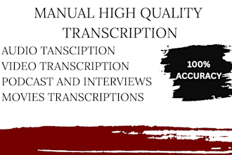 do audio, video transcription