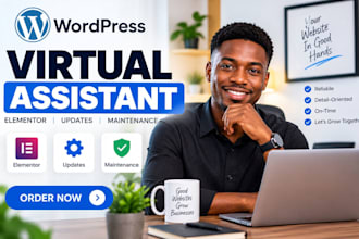 be your wordpress virtual assistant and wp VA for website tasks