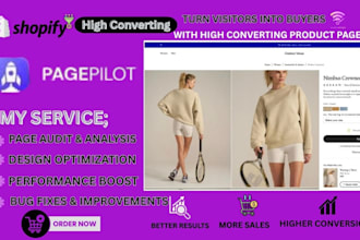 build a high converting shopify product page using pagepilot