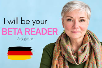 beta read memoir, romance, fantasy as a german beta reader