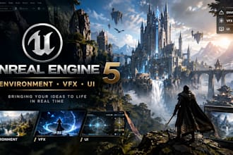 create unreal engine 5 environment vfx and game ui