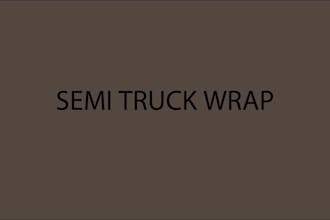 create professional semi truck, box truck and caravan wraps