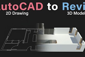 convert retail dwg to revit, store cad to bim, and commercial floor plan