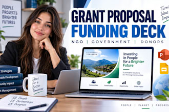 design government grant proposal ngo donor funding powerpoint presentation deck