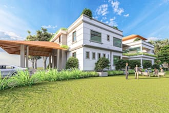draft 2d plans and create photorealistic 3d lumion rendering