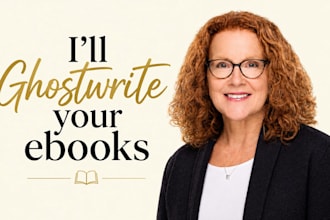be your professional ghostwriter, novel writer, ebook writer