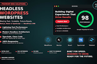 build a headless wordpress website with react and next js