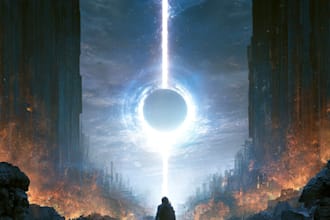 design a sci fi fantasy book cover design that sells