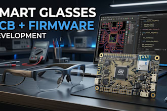 design smart glasses pcb embedded firmware wearable electronics