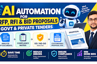 create ai powered automated rfp, rfq, rfi and government bid proposals