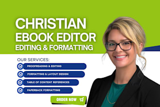 edit proofread, format and design your christian book interior layout
