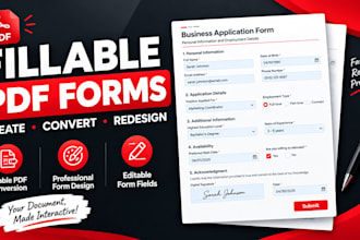 create fillable PDF forms and design interactive PDF forms