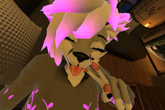 create custom furry vrchat avatar, fursona and 3d model