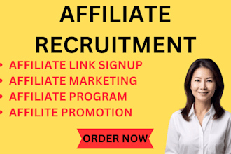 affiliate recruitment affiliate link promotion to get more affiliate signup
