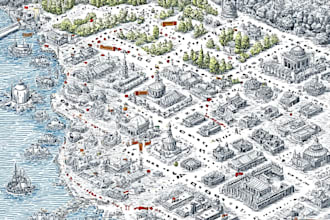 do map design for custom events, festivals, and vector