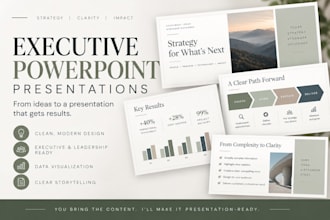 create or redesign an executive powerpoint presentation