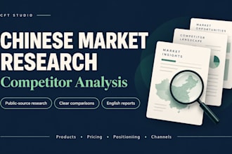 do chinese market research and competitor analysis