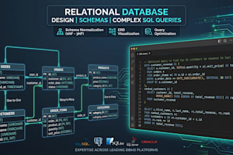 design relational sql database, and schema normalization