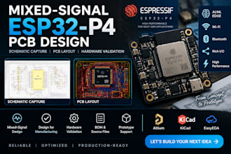 design mixed signal esp32 p4 pcb with schematic capture and hardware validation