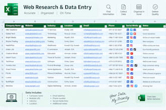do web research and data entry accurately