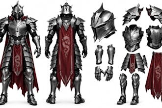 create custom 3d cosplay armor, printable armor, stl and wearable armor