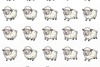 create sprite sheet for animating your character