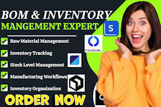 setup bill of materials and inventory in fishbowl mrpeasy stocksmith sumtracker