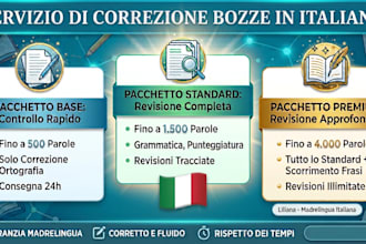 revisiono e correggo le bozze del tuo testo in modo accurato